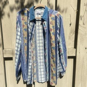 Vintage polo shirt with shoulder pads